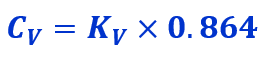 cv-to-kv-conversion-formula