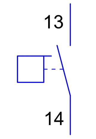  flow switch electrical symbol -NO