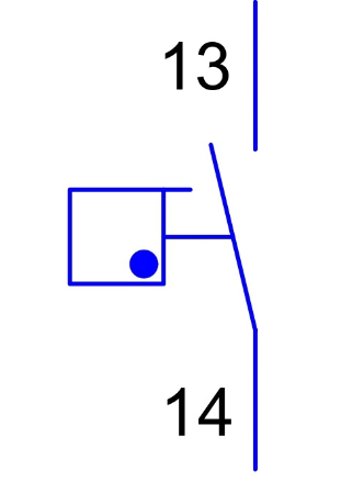 symbol of gas flow switch -NO