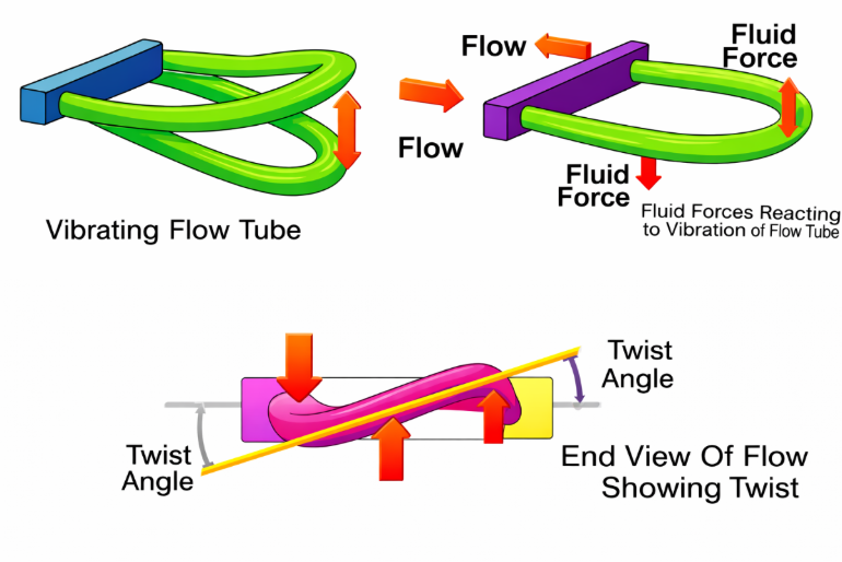 Components of Coriolis Mass Flow Meter