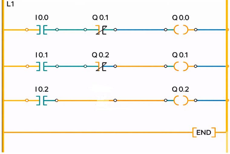 Interlocking in PLC laddere diagram