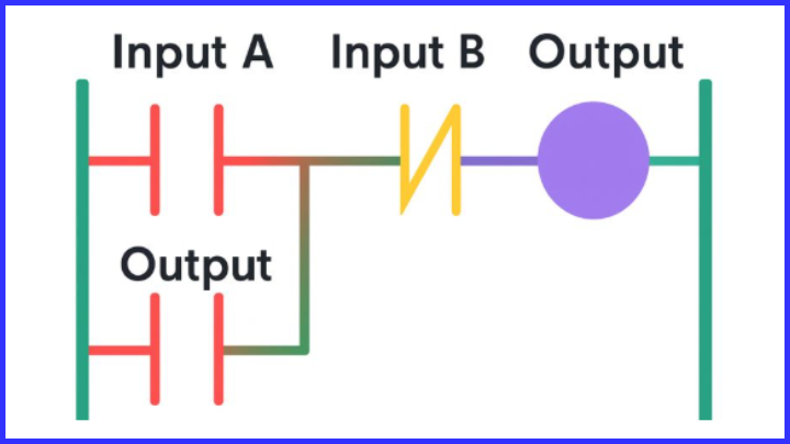 PLC Latching Function ladder diagram