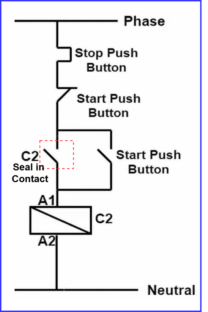 Seal-In Circuit Diagram (Basic Concept)