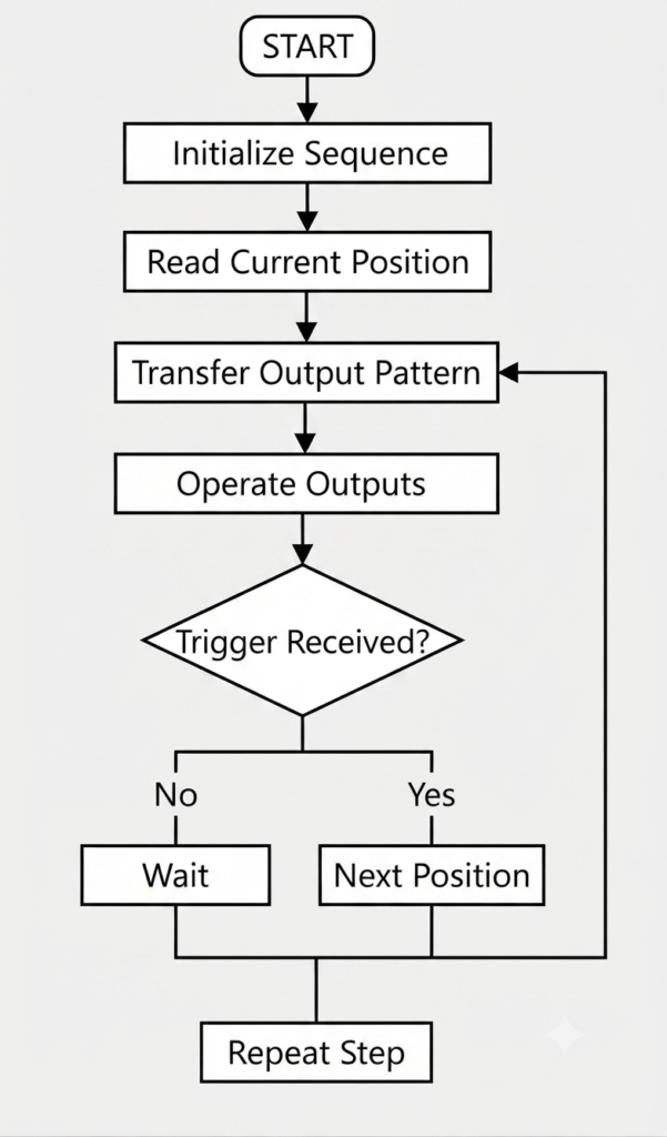 PLC Sequencer Logic Flow