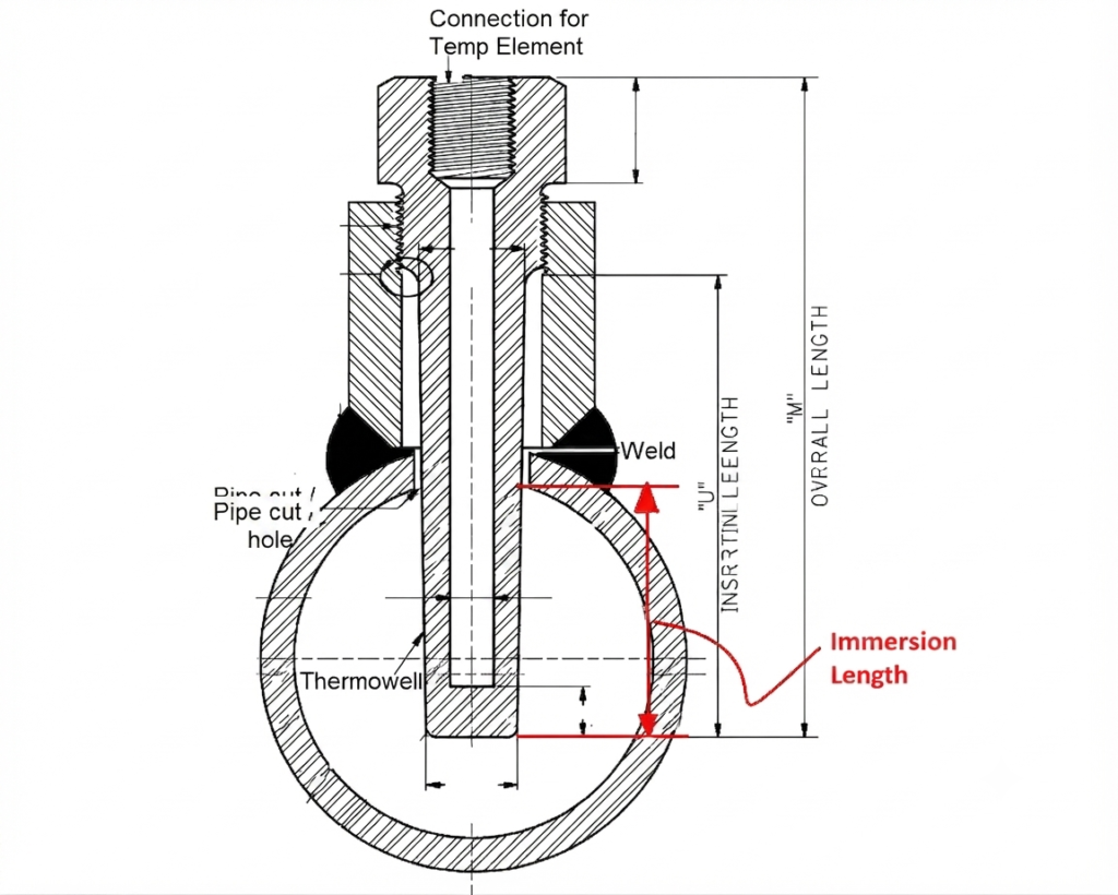 immersion length thermowell