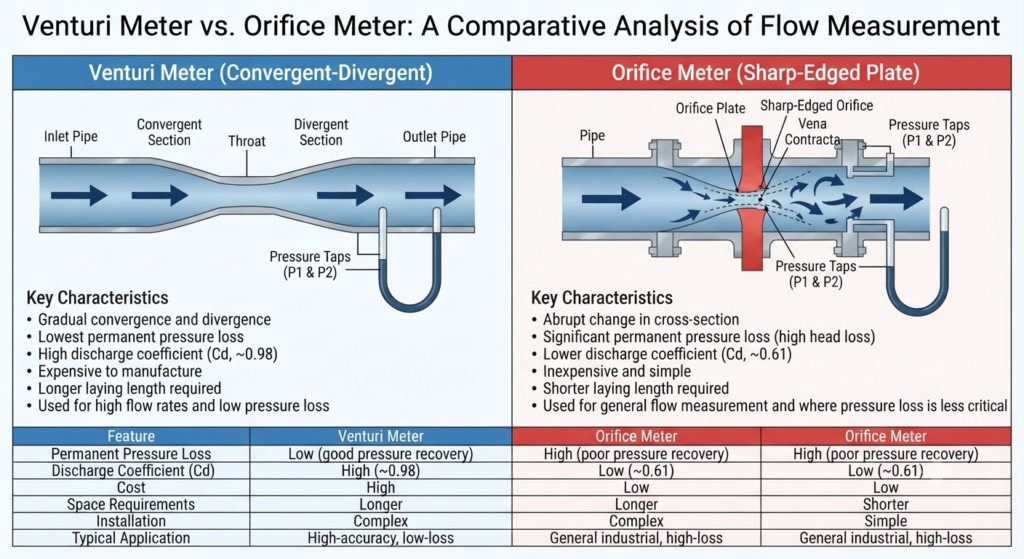 Venturi Meter vs. Orifice Meter