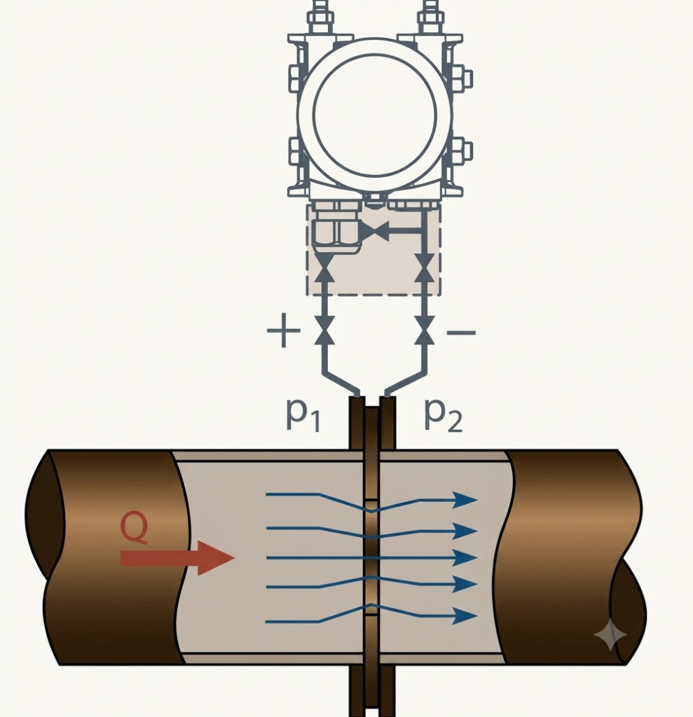 Differential Pressure in a pipeline